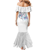 New Zealand Nurses RN Personalised Mermaid Dress Stethoscope Floral Maori Motif LT9 - Polynesian Pride