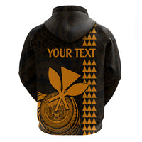 Custom Hawaii Hoodie King Kamehameha Gold LT9 - Polynesian Pride