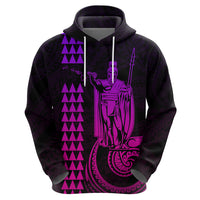 Custom Hawaii Hoodie King Kamehameha Pink Gradient LT9 - Polynesian Pride