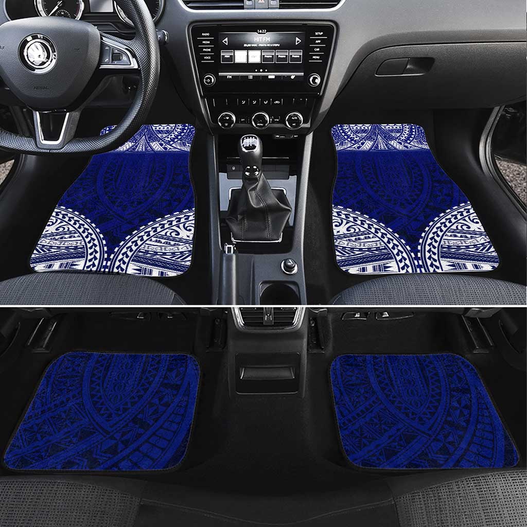 Personalised Samoa Coat Of Arms Car Mats With Polynesian Pattern Version LT9