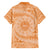 Tahitian Tiare Flower Family Matching Tank Maxi Dress and Hawaiian Shirt Gold Polynesian Pattern