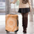 Tahitian Tiare Flower Luggage Cover Gold Polynesian Pattern