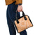 Tahitian Tiare Flower Shoulder Handbag Gold Polynesian Pattern