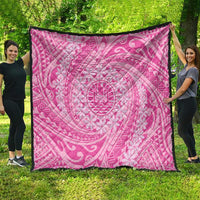 Tahitian Tiare Flower Quilt Pink Polynesian Pattern LT9 - Polynesian Pride