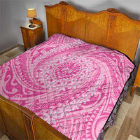 Tahitian Tiare Flower Quilt Pink Polynesian Pattern LT9 - Polynesian Pride