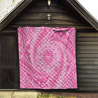Tahitian Tiare Flower Quilt Pink Polynesian Pattern LT9 - Polynesian Pride
