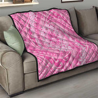 Tahitian Tiare Flower Quilt Pink Polynesian Pattern LT9 - Polynesian Pride