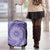 Tahitian Tiare Flower Luggage Cover Violet Polynesian Pattern