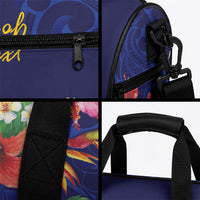 Personalised Tokelau Tropical Hibiscus Duffle Bag With Polynesian Plumeria Tattoo LT9 - Polynesian Pride