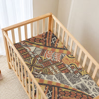 Hawaiian Style Tapa Baby Bed Cover Vintage Seamless Pattern LT9 - Polynesian Pride