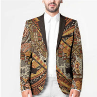 Hawaiian Style Tapa Blazer Vintage Seamless Pattern LT9 - Polynesian Pride