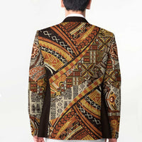 Hawaiian Style Tapa Blazer Vintage Seamless Pattern LT9 - Polynesian Pride