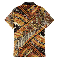 Hawaiian Style Tapa Family Matching Tank Maxi Dress and Hawaiian Shirt Vintage Seamless Pattern - Polynesian Pride