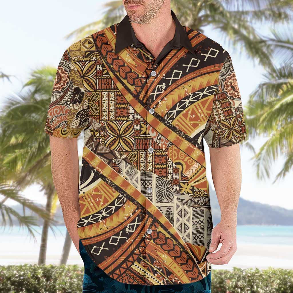 Hawaiian Style Tapa Hawaiian Shirt Vintage Seamless Pattern LT9 - Polynesian Pride