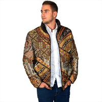 Hawaiian Style Tapa Padded Jacket Vintage Seamless Pattern - Polynesian Pride