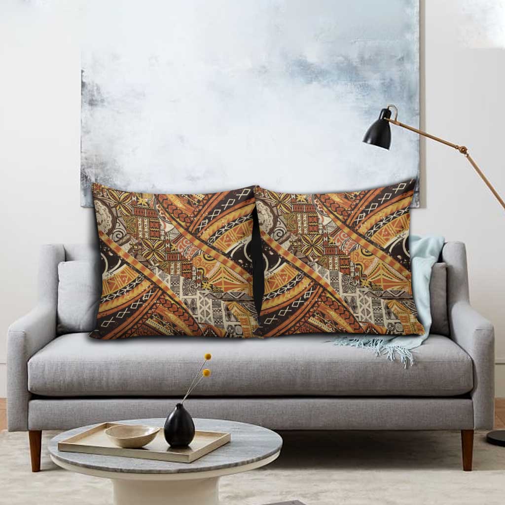 Hawaiian Style Tapa Pillow Cover Vintage Seamless Pattern - Polynesian Pride