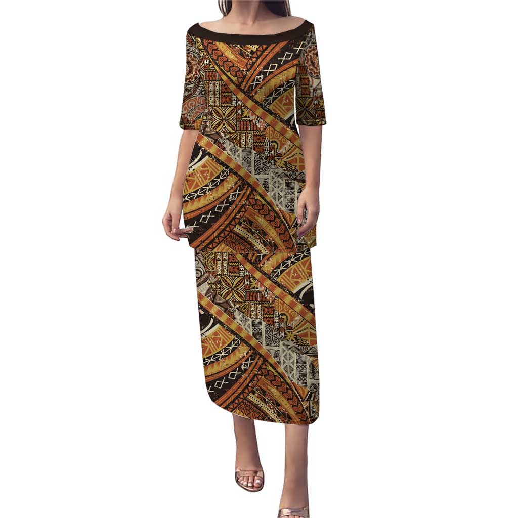 Hawaiian Style Tapa Puletasi Vintage Seamless Pattern - Polynesian Pride