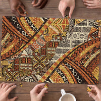 Hawaiian Style Tapa Puzzle Vintage Seamless Pattern - Polynesian Pride