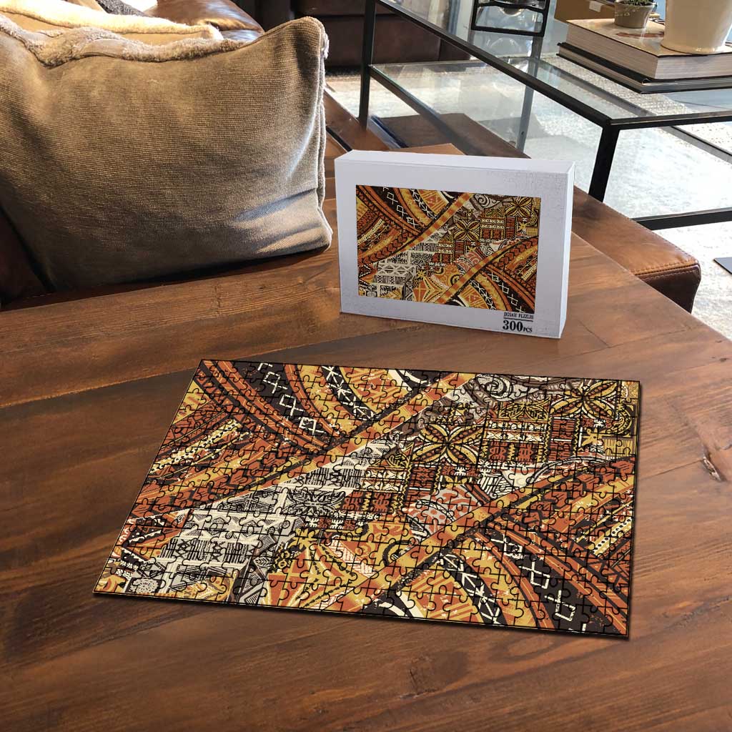 Hawaiian Style Tapa Puzzle Vintage Seamless Pattern - Polynesian Pride