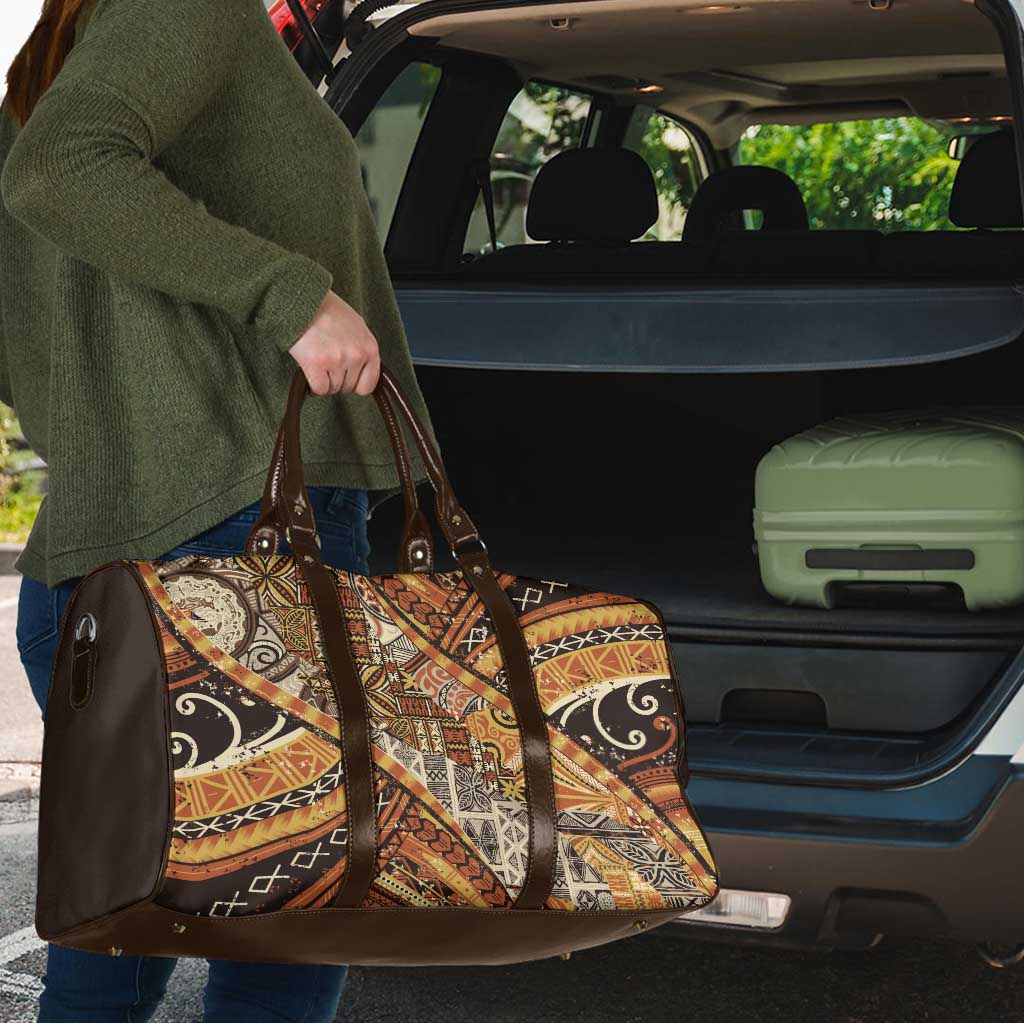 Hawaiian Style Tapa Travel Bag Vintage Seamless Pattern - Polynesian Pride