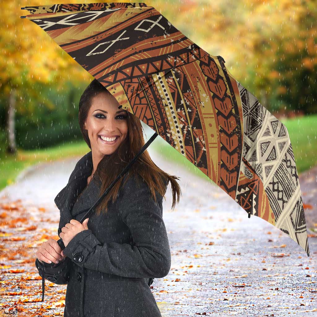 Hawaiian Style Tapa Umbrella Vintage Seamless Pattern - Polynesian Pride