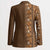 Hawaiian Tribal Elements Hibiscus Blazer Gold Pattern - Polynesian Pride