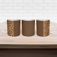 Hawaiian Tribal Elements Hibiscus Ceramic Mug Gold Pattern - Polynesian Pride