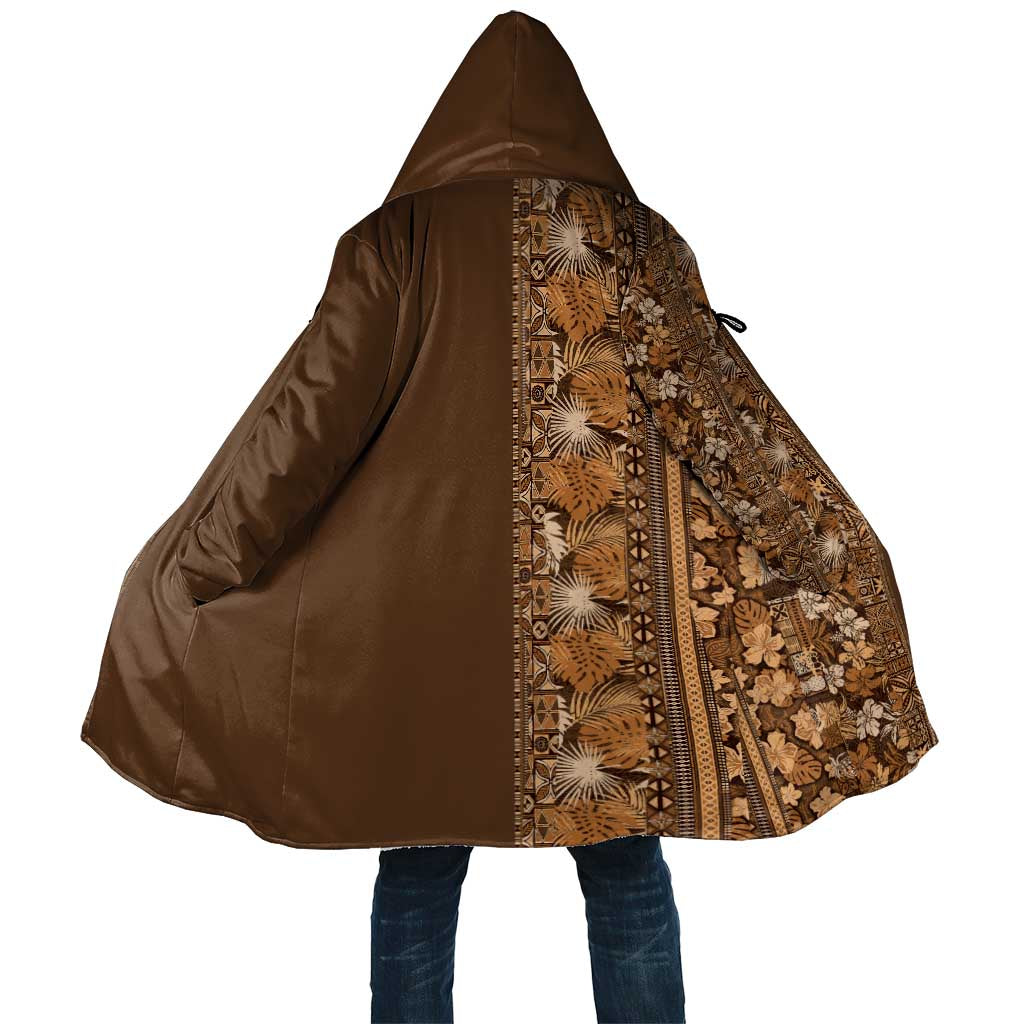 Hawaiian Tribal Elements Hibiscus Cloak Gold Pattern - Polynesian Pride