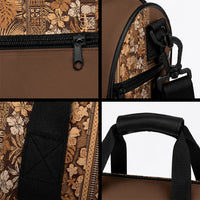 Hawaiian Tribal Elements Hibiscus Duffle Bag Gold Pattern LT9 - Polynesian Pride