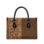 Hawaiian Tribal Elements Hibiscus Leather Bag Gold Pattern - Polynesian Pride