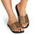 Hawaiian Tribal Elements Hibiscus Slide Sandals Gold Pattern - Polynesian Pride