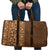 Hawaiian Tribal Elements Hibiscus Travel Bag Gold Pattern - Polynesian Pride