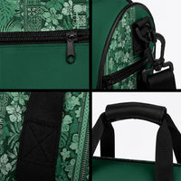 Hawaiian Tribal Elements Hibiscus Duffle Bag Green Pattern LT9 - Polynesian Pride