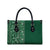 Hawaiian Tribal Elements Hibiscus Leather Bag Green Pattern - Polynesian Pride