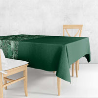 Hawaiian Tribal Elements Hibiscus Tablecloth Green Pattern - Polynesian Pride