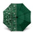 Hawaiian Tribal Elements Hibiscus Umbrella Green Pattern - Polynesian Pride