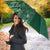 Hawaiian Tribal Elements Hibiscus Umbrella Green Pattern - Polynesian Pride