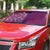 Hawaiian Tribal Elements Hibiscus Auto Sun Shade Pink Pattern - Polynesian Pride