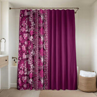 Hawaiian Tribal Elements Hibiscus Bathroom Set Pink Pattern - Polynesian Pride
