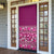 Hawaiian Tribal Elements Hibiscus Door Cover Pink Pattern - Polynesian Pride