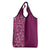 Hawaiian Tribal Elements Hibiscus Grocery Bag Pink Pattern - Polynesian Pride