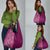 Hawaiian Tribal Elements Hibiscus Grocery Bag Pink Pattern - Polynesian Pride