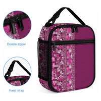 Hawaiian Tribal Elements Hibiscus Lunch Bag Pink Pattern LT9 - Polynesian Pride