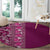 Hawaiian Tribal Elements Hibiscus Round Carpet Pink Pattern - Polynesian Pride