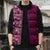 Hawaiian Tribal Elements Hibiscus Sleeveless Puffer Jacket Pink Pattern - Polynesian Pride
