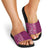 Hawaiian Tribal Elements Hibiscus Slide Sandals Pink Pattern - Polynesian Pride