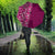 Hawaiian Tribal Elements Hibiscus Umbrella Pink Pattern - Polynesian Pride
