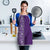 Hawaiian Tribal Elements Hibiscus Apron Purple Pattern - Polynesian Pride