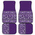 Hawaiian Tribal Elements Hibiscus Car Mats Purple Pattern - Polynesian Pride