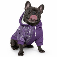Hawaiian Tribal Elements Hibiscus Pet Hoodie Purple Pattern LT9 - Polynesian Pride